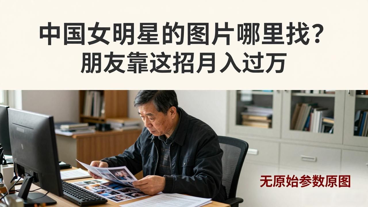 中国女明星的图片哪里找？朋友靠这招月入过万