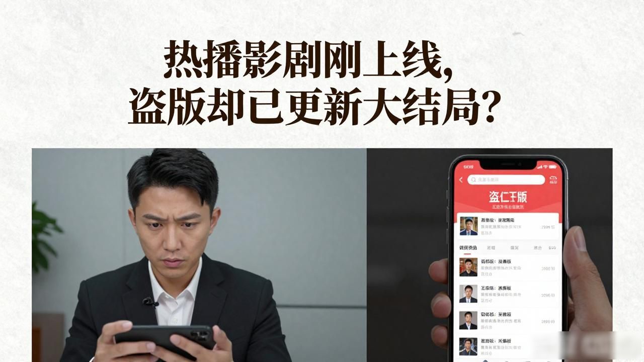 热播影视剧刚上线，盗版却已更新大结局？
