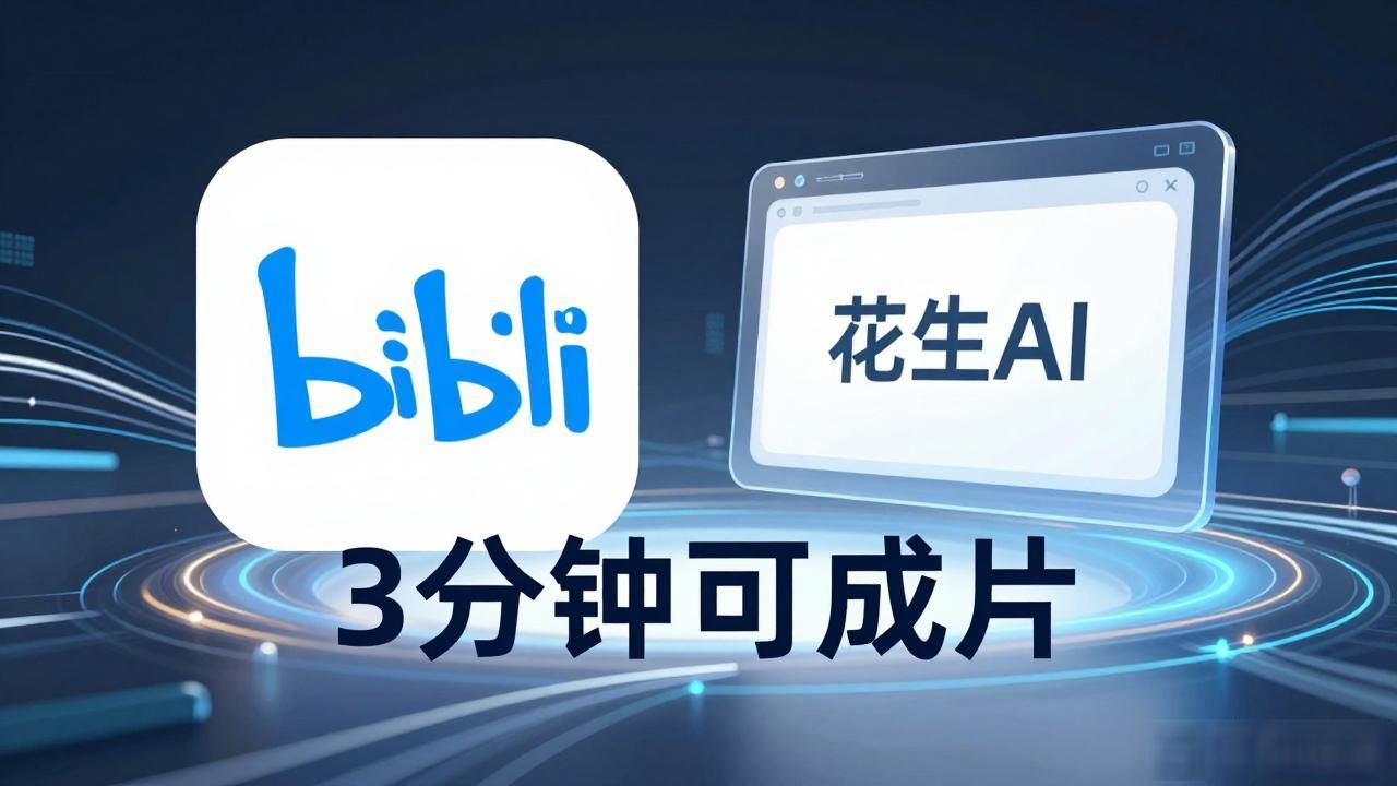 ​B站测试AI视频创作工具“花生AI”：3分钟可成片