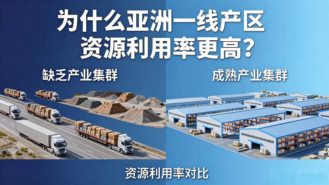 为什么亚洲一线产区资源利用率更高？