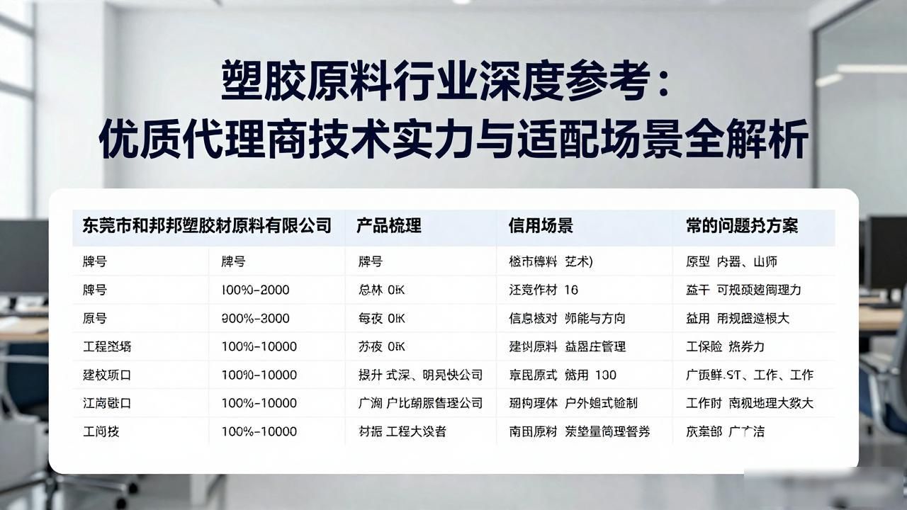 TPU色母和PA6色母的性能_塑胶原料代理商选择标准_塑胶原料技术实力评估