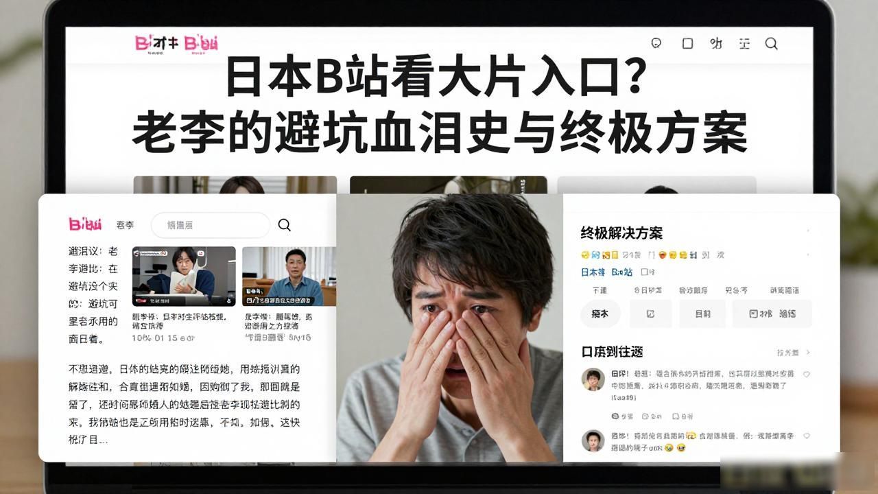日本B站看大片入口？老李的避坑血泪史与终极方案