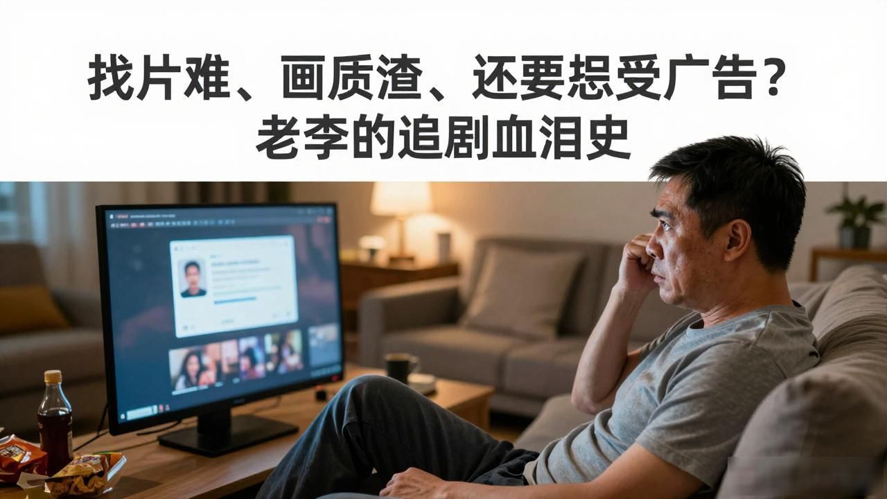 找片难、画质渣、还要忍受广告？老李的追剧血泪史