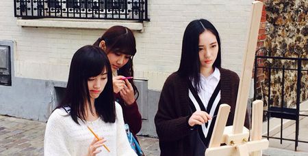 SNH48欧洲行塞纳河畔拍摄_SNH48赵嘉敏鞠婧祎李艺彤巴黎MV拍摄_snh48欧洲mv视频大全集45P