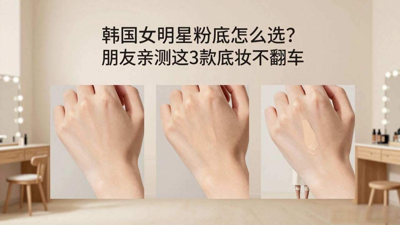 韩国女明星粉底怎么选？朋友亲测这3款底妆不翻车