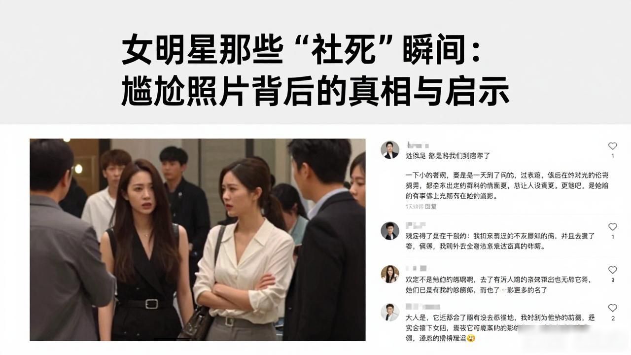 女明星那些“社死”瞬间：尴尬照片背后的真相与启示