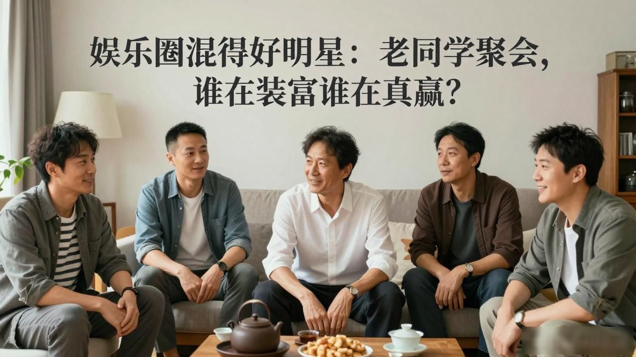 娱乐圈混得好明星：老同学聚会，谁在装富谁在真赢？