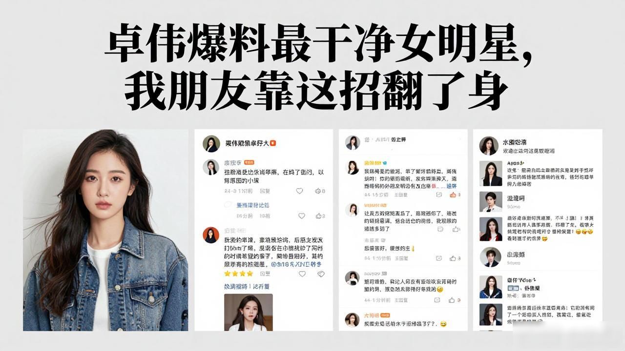 卓伟爆料最干净女明星_卓伟娱乐圈最干净的女性_卓伟最干净的女艺人